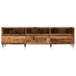 Berkfield Tv Cabinet Old Wood 150X30X44.5 Cm Engineered Wood - thumbnail 4