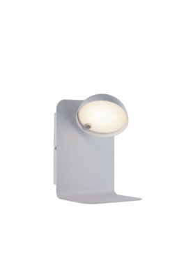 Luminosa Lighting Luminosa Boing Integrated Led Swivel Wall Reading Lamp With Usb, White, 4000K