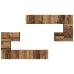 Berkfield Wall-Mounted Tv Cabinet 8 Pcs Old Wood Medium 30.5 X 30 X 30 Cm - thumbnail 8
