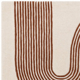 Brown Cream Handmade Modern Abstract 12-14mm Thick Stain-Resistant Rug For Bedroom, Living, & Dining Room-160Cm X 230Cm - thumbnail 2