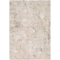 Livabliss Nathan-Abstract Beige Grey Brown Modern Marble Fringe Living Dining Bedroom Rug 152 X 225 Cm Easy Care, Non Shedding - thumbnail 3