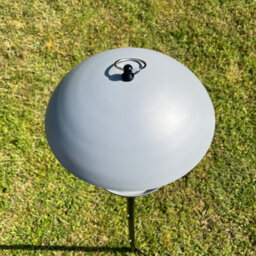 Selections Pole Mounted Metal Bird Seed Feeder Table With Dome Roof - thumbnail 4