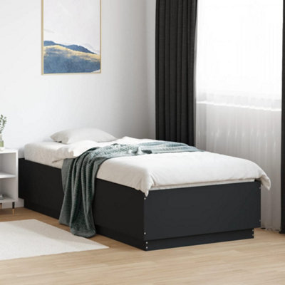 Berkfield Bed Frame With Led Without Mattress Black 90X200 Cm - image 1