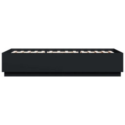 Berkfield Bed Frame With Led Without Mattress Black 90X200 Cm - thumbnail 7