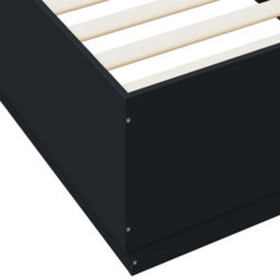 Berkfield Bed Frame With Led Without Mattress Black 90X200 Cm - thumbnail 9