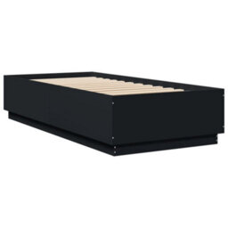 Berkfield Bed Frame With Led Without Mattress Black 90X200 Cm - thumbnail 8