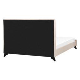 Beliani Bed Fabric Ambassador 140 X 200 Cm (Eu Double) Beige - thumbnail 5