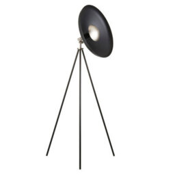 Luminosa Lighting Luminosa Milan Complete Floor Lamp, Matt Black, Matt Nickel Plate - thumbnail 6