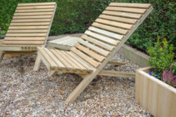 Forest Garden Wooden Garden  Slatted Chair And Table Set - Garden Furniture - thumbnail 3