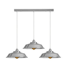 Modern 3 Way Pendant Ceiling Light E27 Kitchen Dining Lamp - thumbnail 2