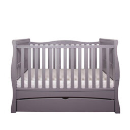 VICULII Gilbert Cot Bed Grey With Drawer And Mattress - thumbnail 2