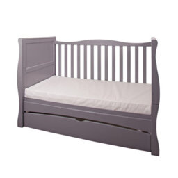 VICULII Gilbert Cot Bed Grey With Drawer And Mattress - thumbnail 3