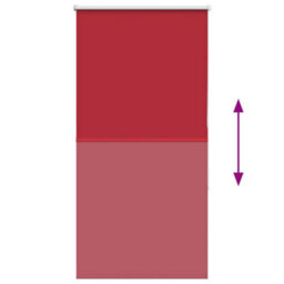 Berkfield Durable Roller Blind Blackout Red 65X130 Cm Fabric Width 60.7 Cm Polyester - thumbnail 5
