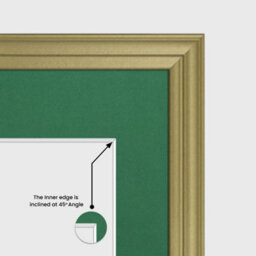AK Frames 12X12 Gold Classic Multi Photo Frame With Emerald Mount - Holds 4 Apertures (4X) 6X4 Photos - thumbnail 7