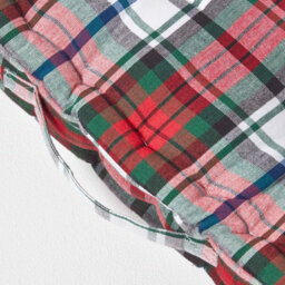 Homescapes Cotton Macduff Tartan Floor Cushion, 40 X 40 Cm - thumbnail 4