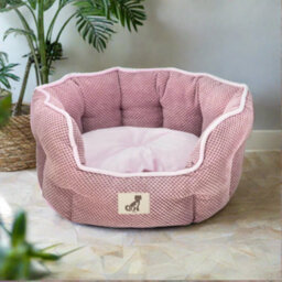 All Pond Solutions All Pet Solutions Alfie - Pink Soft Dog Bed - Size Small