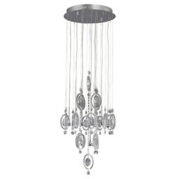 Luminosa Lighting Luminosa Solana Pendant 9 Light G4 Polished Chrome/crystal, Not Led/cfl Compatible