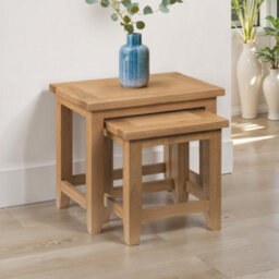 Oakham Thistlewood Nest Of Tables In Oak - thumbnail 2