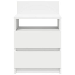 Berkfield Bedside Cabinets 2 Pcs With 2 Drawers White 40X33X60 Cm - thumbnail 4