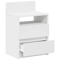 Berkfield Bedside Cabinets 2 Pcs With 2 Drawers White 40X33X60 Cm - thumbnail 5