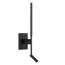 Lucide Finan Wall Light - Led - 2700K - With Usb Charging Point - Black - thumbnail 3