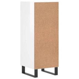 Berkfield Sideboard High Gloss White 34.5X34X90 Cm Engineered Wood - thumbnail 8