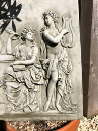 Burgess Large Roman Ladies Hanging Stone Plaque Outdoor Garden Ornament Greek Sculpture - thumbnail 4