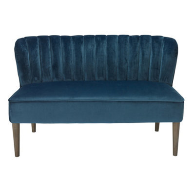 LPD Bella 2 Seater Sofa - Crushed Velvet - L68 X W130 X H79.5 Cm - Midnight Blue - image 1