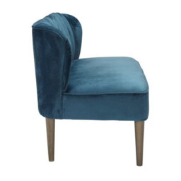 LPD Bella 2 Seater Sofa - Crushed Velvet - L68 X W130 X H79.5 Cm - Midnight Blue - thumbnail 4
