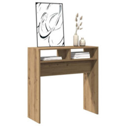 Berkfield Console Table Artisan Oak 78X30X80 Cm Engineered Wood - thumbnail 3