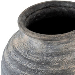 Wyld Haus Bramble Large Dark Ages Layered Olpe Ceramic Vase, Matte Black 420mm - thumbnail 3