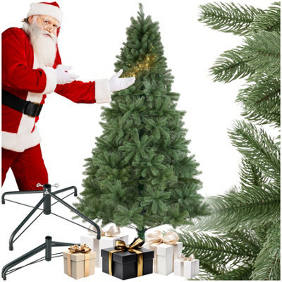 Tectake Christmas Tree Prancer - Artificial In Green, Injection Moulded Needles - 210 Cm - Green - image 1