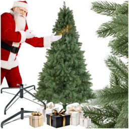 Tectake Christmas Tree Prancer - Artificial In Green, Injection Moulded Needles - 210 Cm - Green