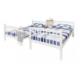 Nöa & Nani Noa & Nani Kids Solid Wood Bunk Bed With 2 Single Beds In White Brighton - thumbnail 7