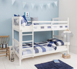Nöa & Nani Noa & Nani Kids Solid Wood Bunk Bed With 2 Single Beds In White Brighton - thumbnail 1
