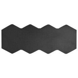 Beliani Aurora Outdoor Wall Led Light Set Of 2 Black Aluminium Glass Hexagonal 21Cm - thumbnail 2
