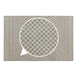Jvl Everley Machine Washable Latex Backed Runner Doormat, 80X120Cm, Grey - thumbnail 6