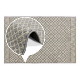 Jvl Everley Machine Washable Latex Backed Runner Doormat, 80X120Cm, Grey - thumbnail 5