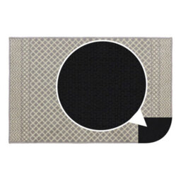 Jvl Everley Machine Washable Latex Backed Runner Doormat, 80X120Cm, Grey - thumbnail 4