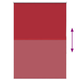 Berkfield Roller Blind Blackout Red 105X150 Cm Fabric Width 100.7 Cm Polyester - thumbnail 5