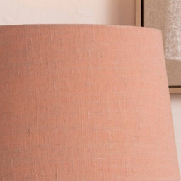 Pacific Lifestyle 40Cm Coral Linen Tapered Table Lampshade Modern Floor Lamp Shade - thumbnail 2