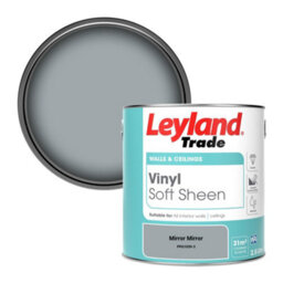 Leyland Trade Vinyl Soft Sheen Walls & Ceilings Emulsion Paint Mirror Mirror (Ppg1039-3) - 2.5L