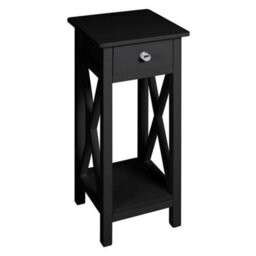Side Cabinet Bedside Table Stand Shelf Nightstand Hallway Storage - thumbnail 5