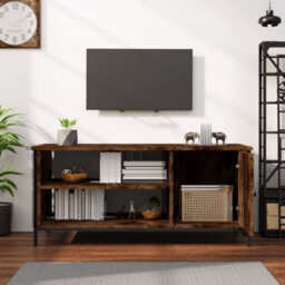 Vidaxl Tv Cabinet Smoked Oak 100X40X45 Cm Engineered Wood - thumbnail 3