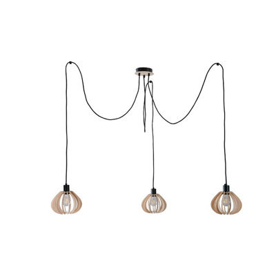 Luminosa Lighting Luminosa Nicoleta Cluster Pendant Ceiling Light Black, 3X E27