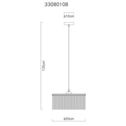 Luminosa Lighting Luminosa Leeds Cylindrical Pendant Ceiling Light Matt Black 1X E27 - thumbnail 7
