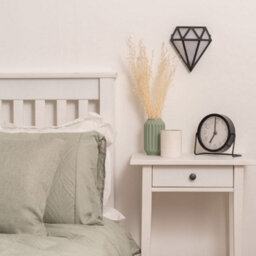 Valuelights Diamond Matte Black Ip64 Rated Bathroom Frosted Integrated Led Wall Light - thumbnail 3