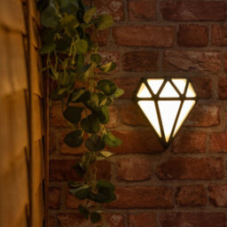 Valuelights Diamond Matte Black Ip64 Rated Bathroom Frosted Integrated Led Wall Light - thumbnail 4