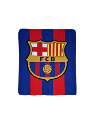 Fc Barcelona Stripe Fleece Blanket