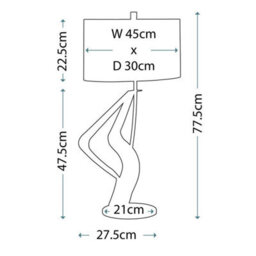 Elstead Lighting Ribbon 1Lt Table Lamp Finish: Polished Nickel Wired: 1X60W E27 220-240V 50Hz - thumbnail 2